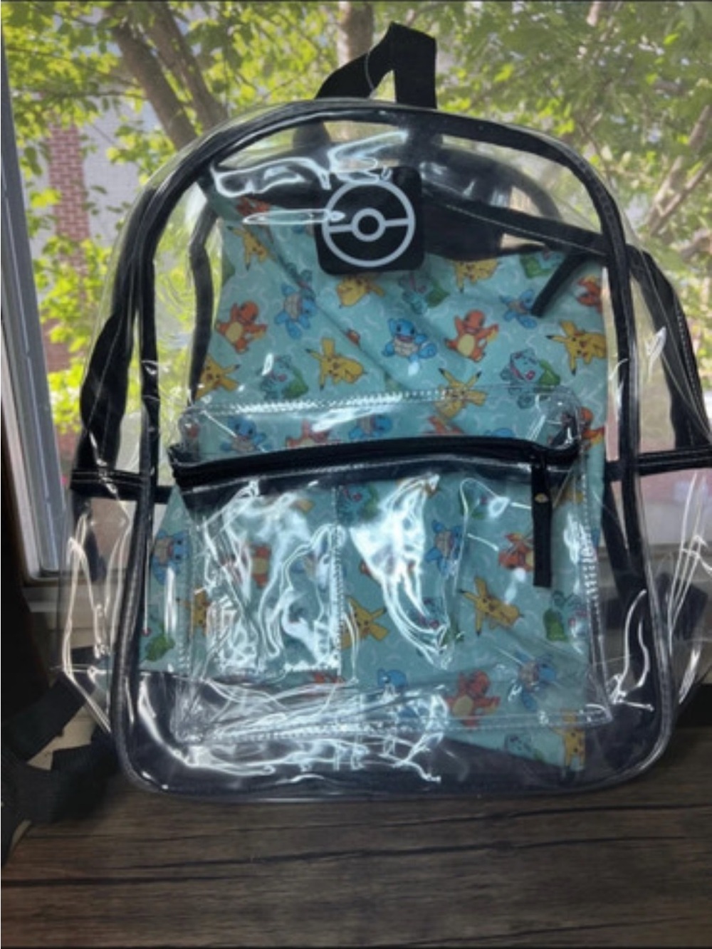 Pokémon  Backpack with Blue Pokémon Print Insert NWOT